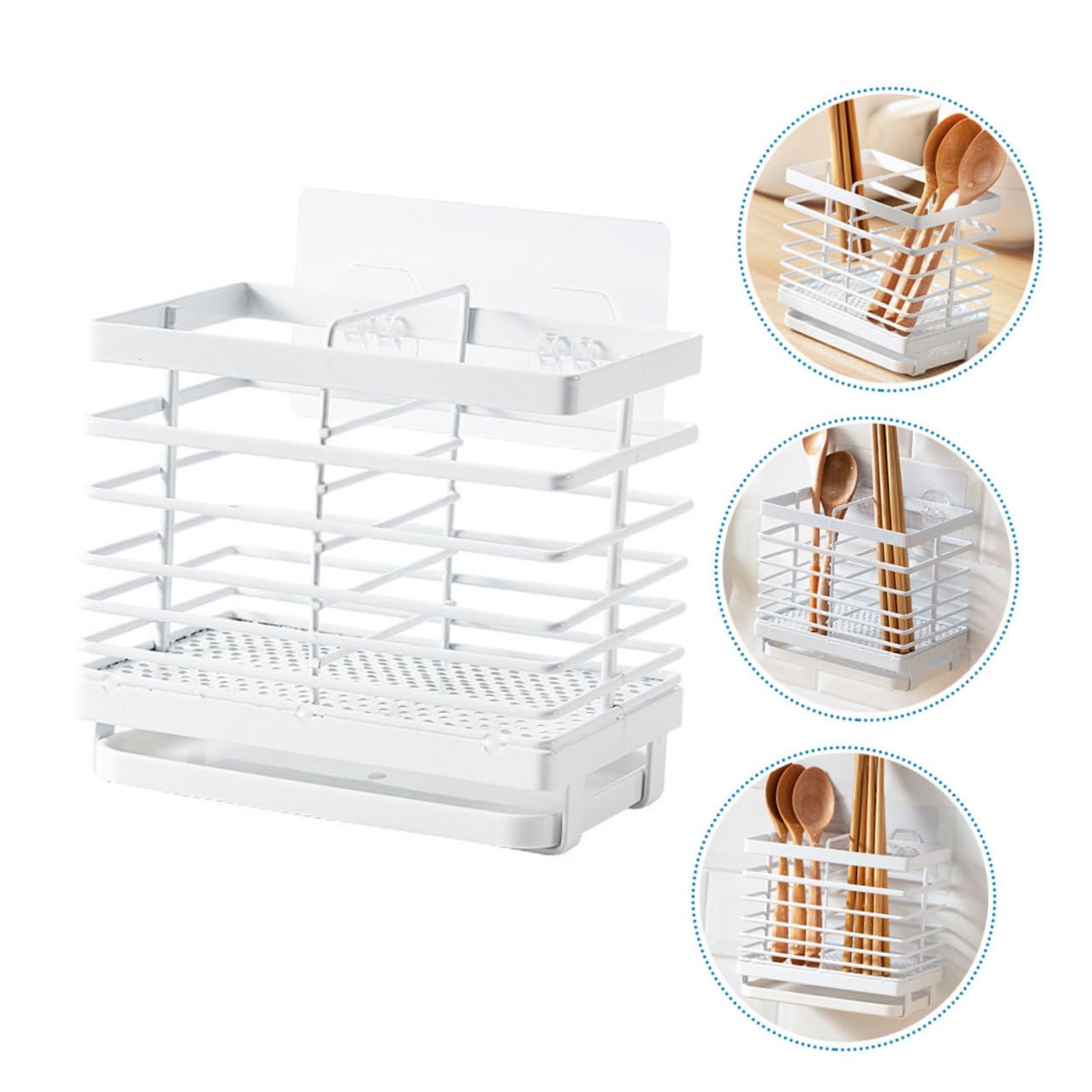 YARNOW 1pezzi Supporto Da Muro Multifunzionale Per Cucina Mensola Salvaspazio Per Utensili e Accessori Design Senza Facile Da Pulire Adatta Spazi Ristretti Come Lavandini e Finestrini