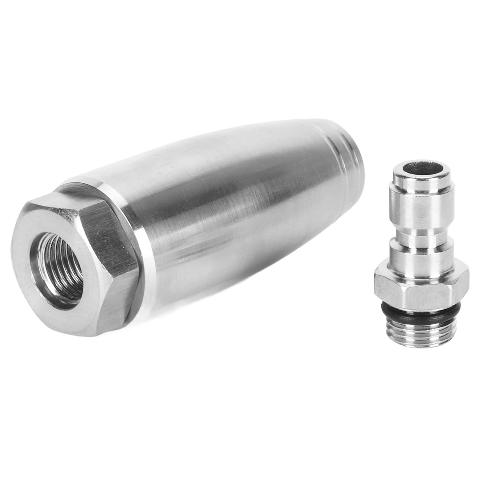 Dpofirs Ugello Rotante Ad Alta Pressione, Ugello Turbo Rotante per Idropulitrice, 350 Bar, Acciaio Inossidabile, Connettore Rapido da 1/4 di Pollice, Kit Punte per Ugelli di Spruzzo, per
