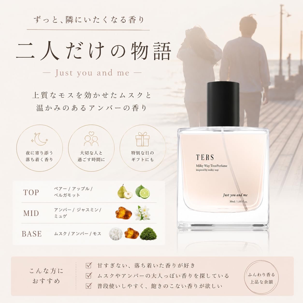 Amazon.co.jp: TERS/Tells Hair Mist, Hair Perfume, Milky Way, Treat