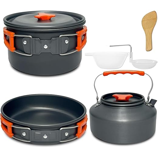 Camping Cookware Set 9 Piece