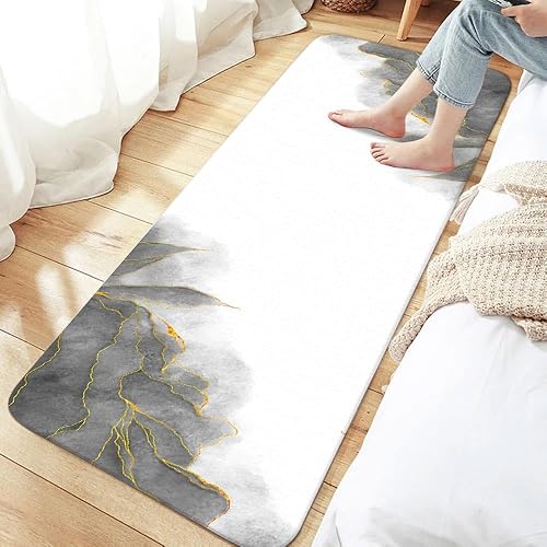 Miniatura 47 de Tapete de baño de mármol verde y dorado para baño, esmeralda oscuro, salvia, cazador, verde oliva, antideslizante, moderno, dorado, accesorios