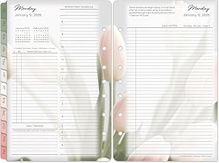 FranklinCovey - Blooms Planner Refill | Two Pages Per Day Ring-Bound (Classic, Jan 2026 - Dec 2026)