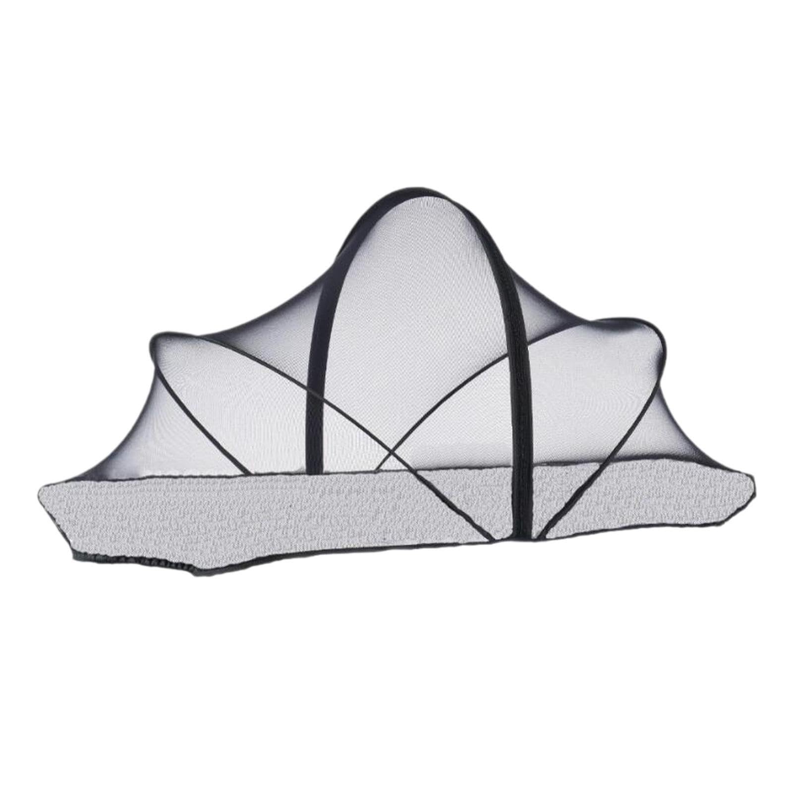 QIXCXAZ Crib Net Cover Protects Baby Through Breathable Traveling Cots Ensuring Sound Sleep During Tours Baby Crib Cover Can Be Easily Attached To Childs Bed, Black, 65x110cm