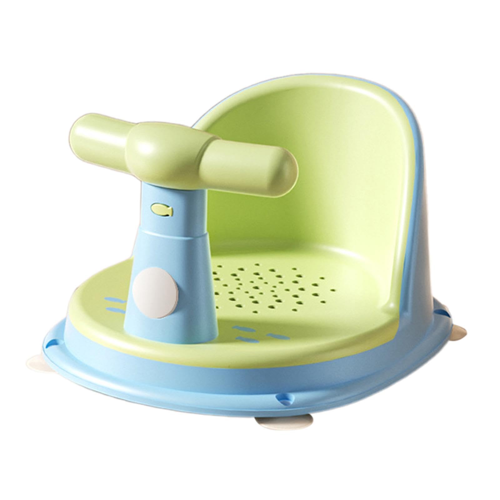 Sharplace Baby Bath Tub Seat Stable Comfortable Non Slip Suction Kids Bathing Seat Tub Sitting up for Newborn 6-18 Months Infants Gifts, Green