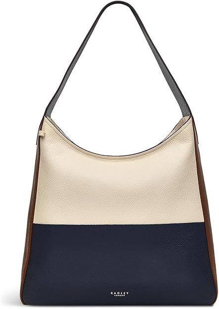 RADLEY London Lisson Grove Colourblock Womenβs Large Leather Shoulder Bag, Oat Milk