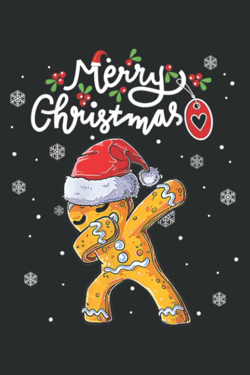 Charlene FantasmaChristmas Dabbing Gingerbread Santa Hat Xmas Cookie Bakers: Lined Journal Notebook, 6x9 Inch, 120 Pages