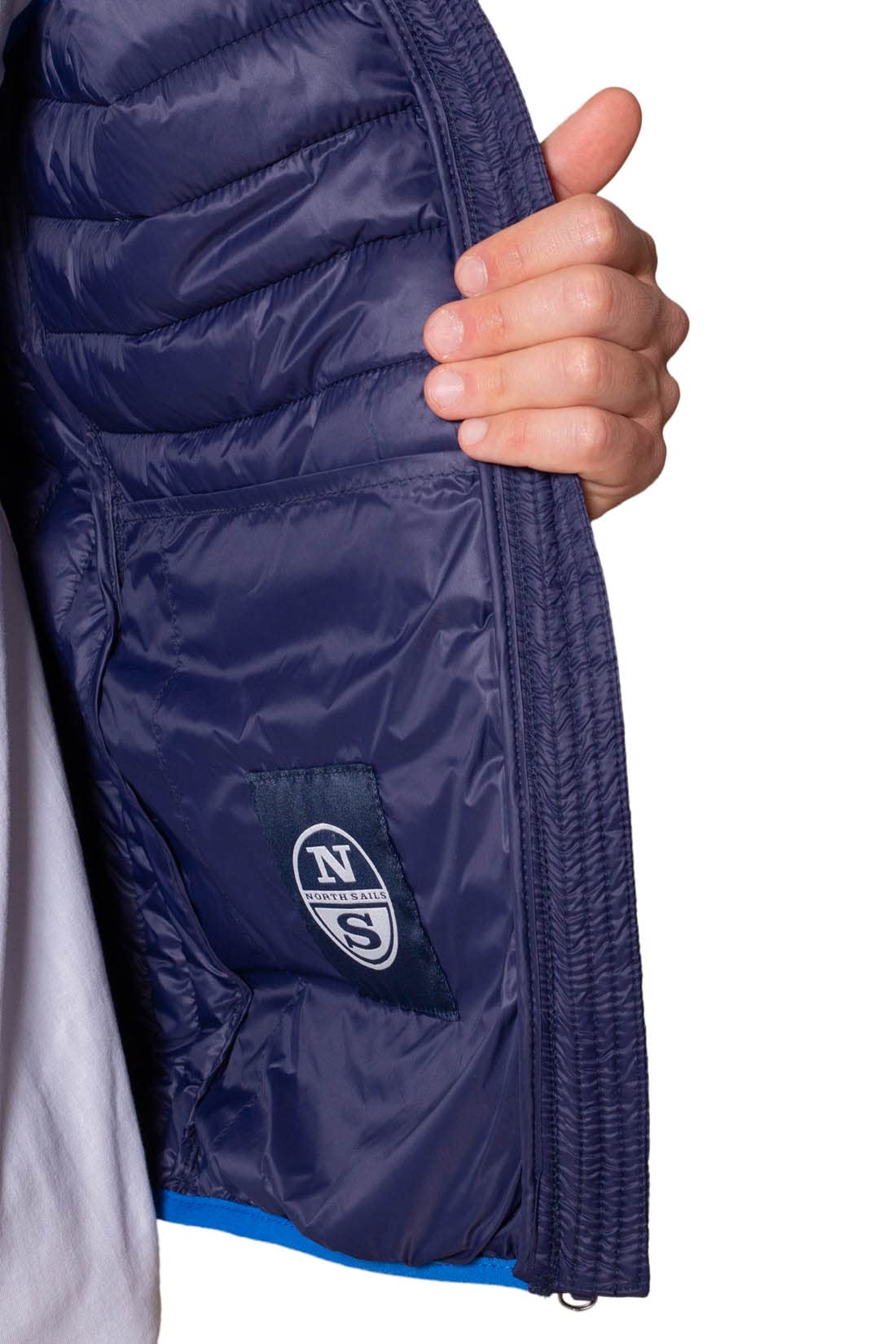 NORTH SAILS - Piumino Uomo Smanicato con Profili Logo