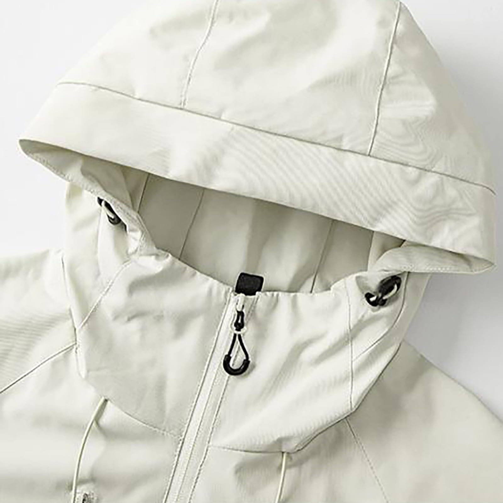 Genérico Hombre Chaqueta Impermeable Cortavientos Exteriores Lluvia Abrigo Ligero Reflectante Transpirable Capucha Plegable Senderismo Para Correr, Senderismo Vientos Cazadora