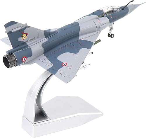 Dassault Mirage 2000 1100 - Kits de modelo de avión de metal con soporte de combate de la fuerza aérea francesa de aleación fundida a troquel modelo