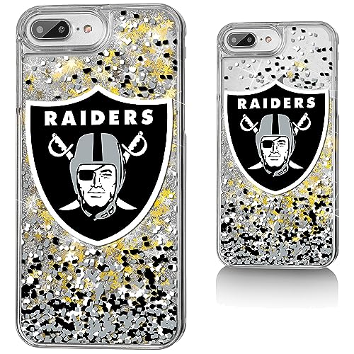 Keyscaper Las Vegas Raiders iPhone Glitter Case with Confetti Design