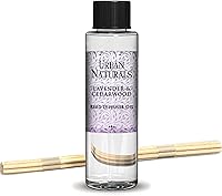 Vista 100 de Urban Naturals Recambio de difusor de varillas de aceite de eucalipto y salvia y varillas Eucalipto, salvia, menta, lima y madera de cedro, 4