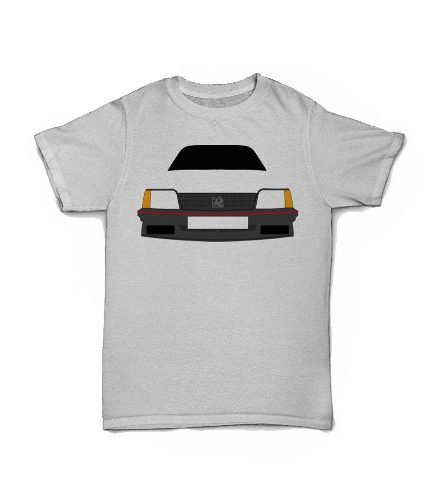 Retro Motor Company Men's Grey Vauxhall Cavalier Mk2 Square Grille Customisable T-Shirt