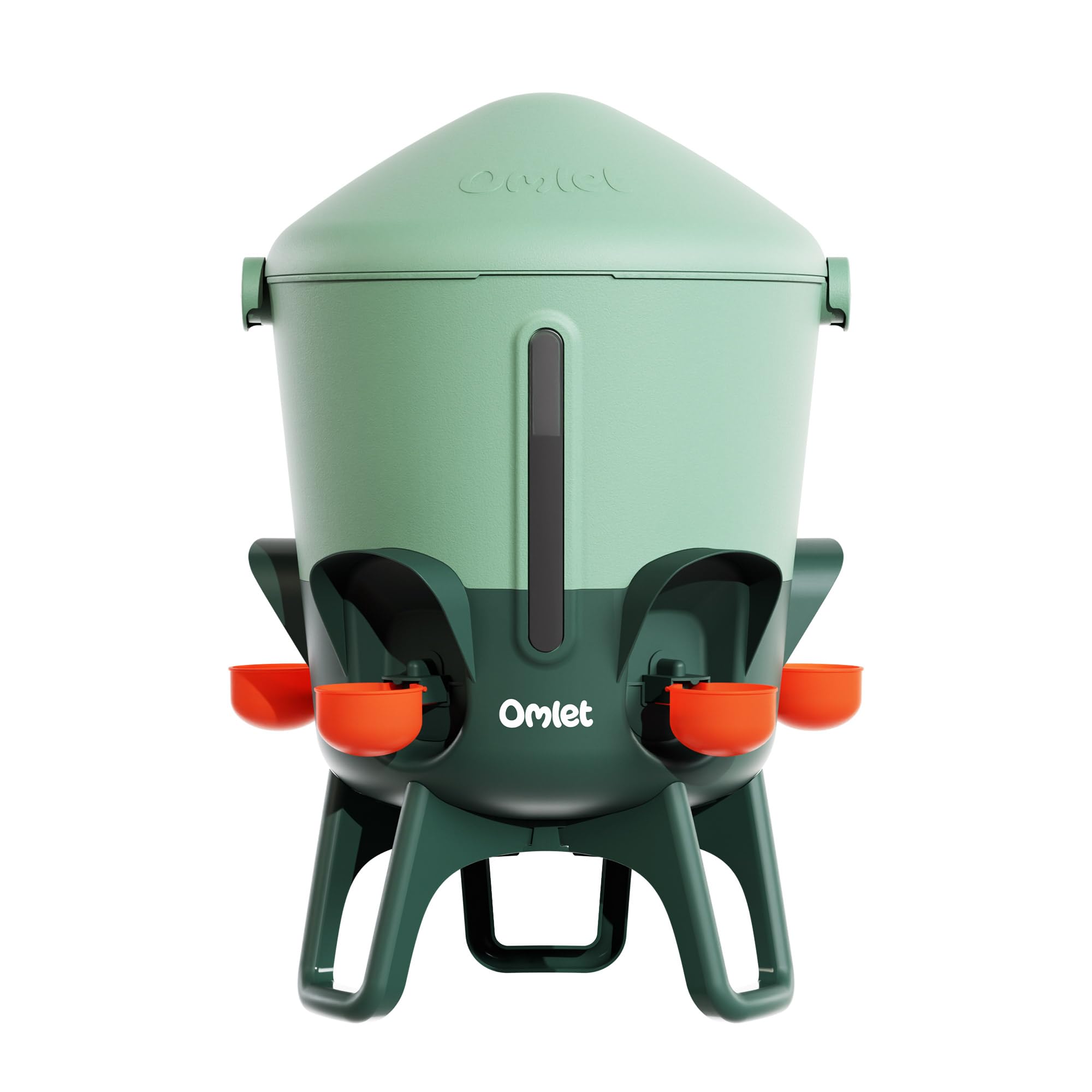 Omlet Abreuvoir isolé pour Poules 11 L | Eau Plus Propre Plus Longtemps | Distribution Automatique Hygiénique | Embouts Tasse et tétine Inclus | sans BPA | Vert Sauge
