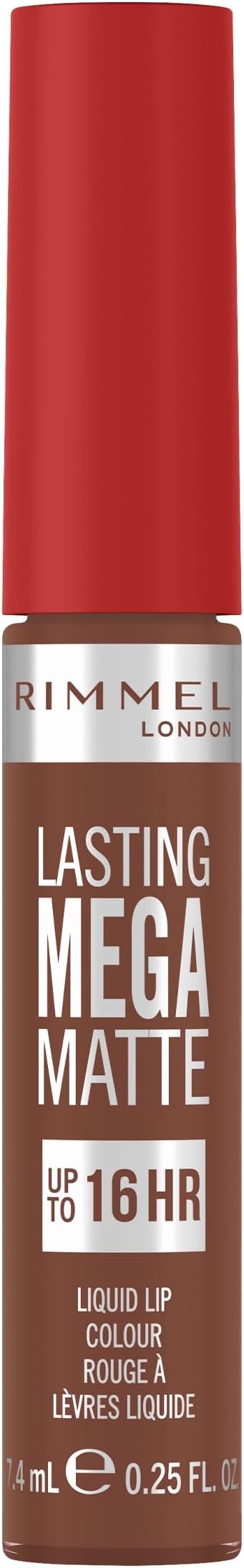 London Lasting Mega Matte Liquid Lipstick, Long-Lasting, Hydrating, Vegan Formula - 725 - Love Bites, 7.4ml (0.25oz)