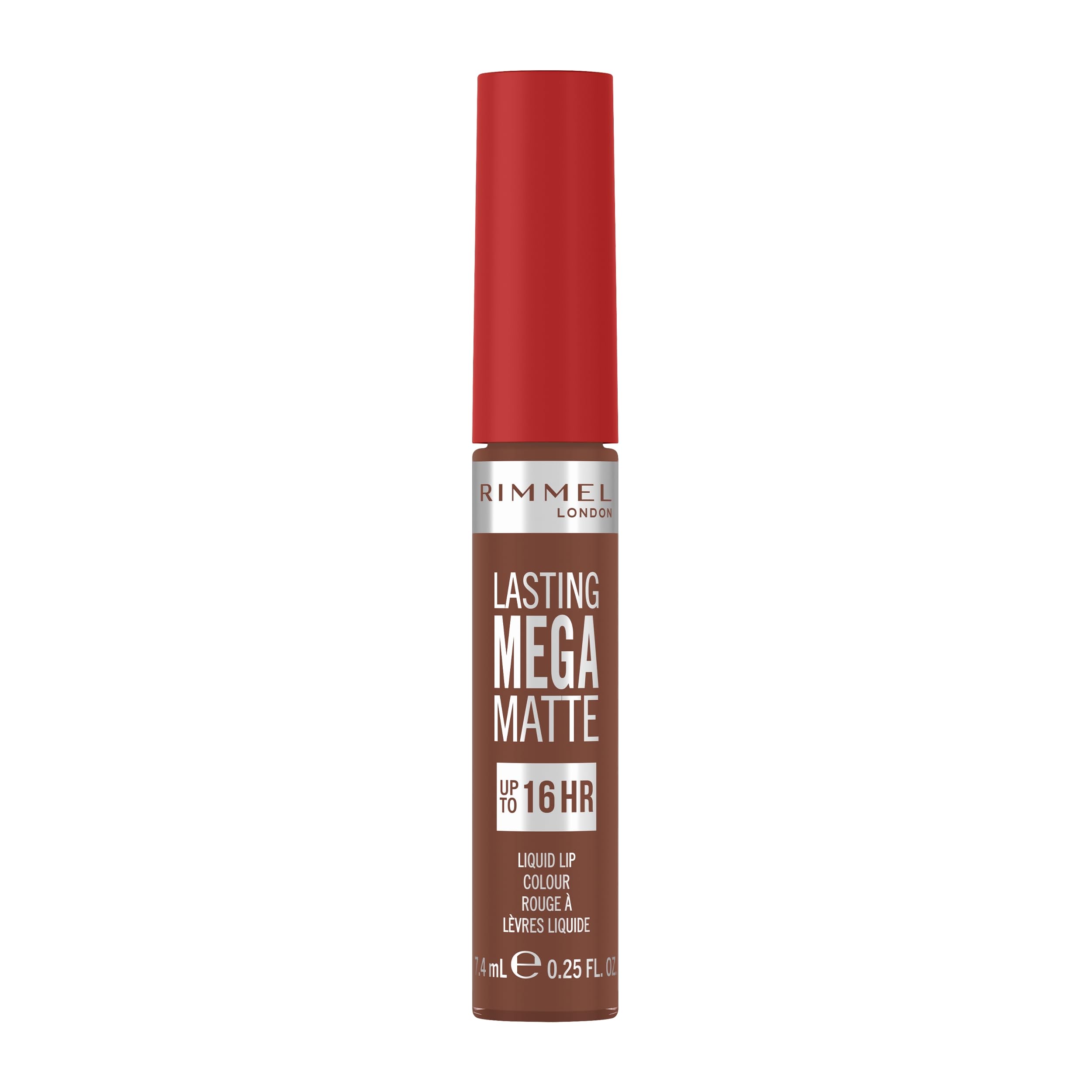 Rimmel London Lasting Mega Matte Liquid Lipstick, Long-Lasting, Hydrating, Vegan Formula - 725 - Love Bites, 7.4ml (0.25oz)