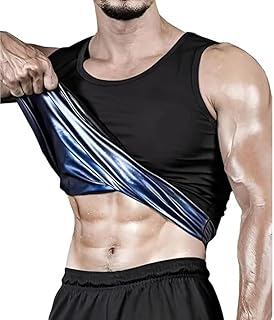 MYLOFIT Sweat Shapewear Vest for Men &amp; Women | Polymer Body Shaper for Weight Loss | Waist Slimming Workout Vest | Sauna E...