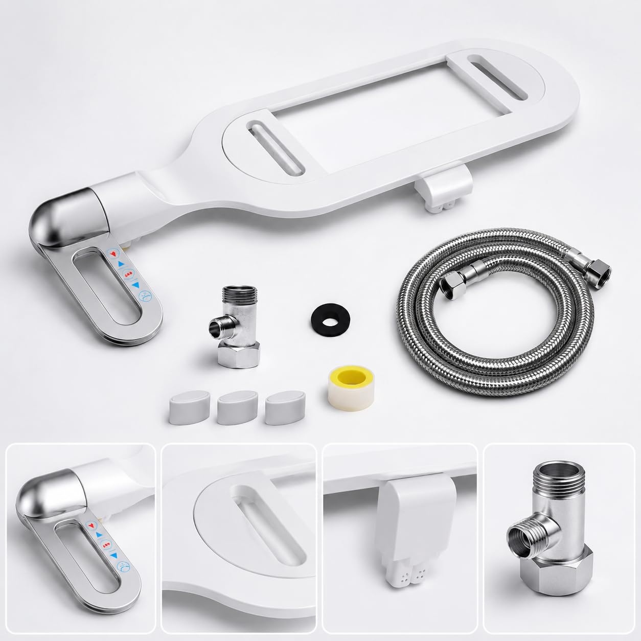 MagiDeal Sedile Portatile per Water con Doppia Funzione di Lavaggio Femminile E Posteriore Dispositivo Igienico in Senza Corrente atto per Sanitari Moderni, style to 2