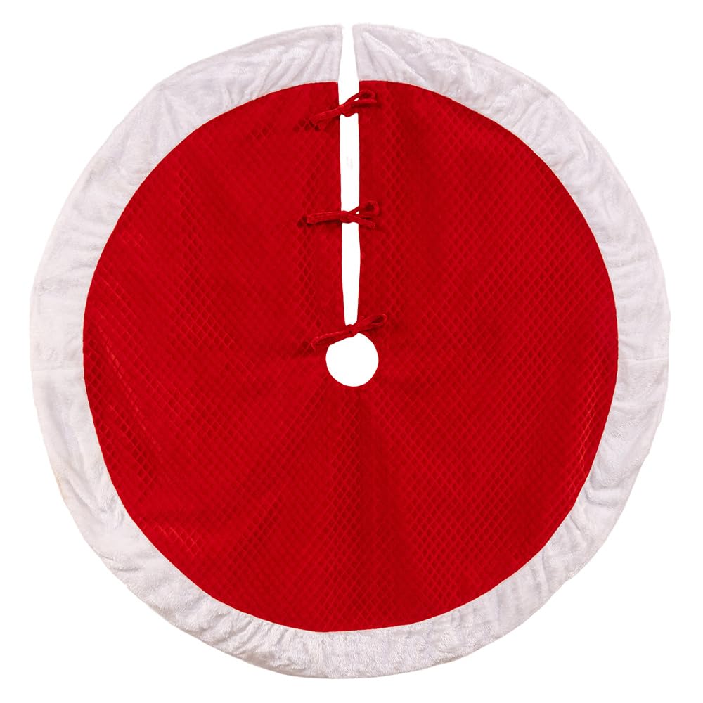 Kurt Adler 50" Fur Border Tree Skirt