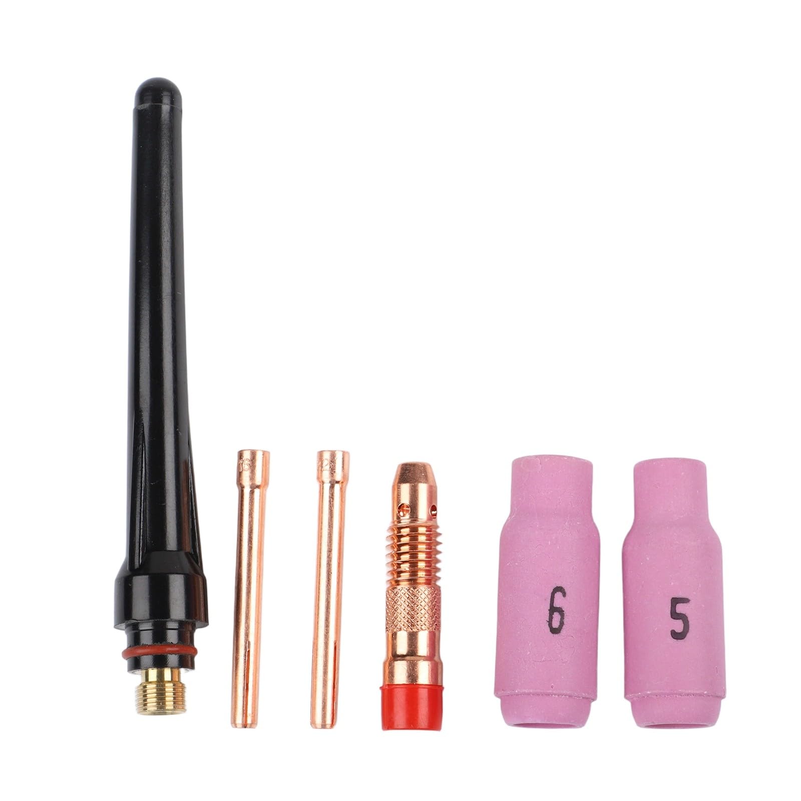 WP18 - Set di bruciatori per saldatura TIG, raffreddato ad acqua, cavo da 4 m, 350 A, rame bachelite, per saldatrici AGON, con connettore da 16 mm e accessori