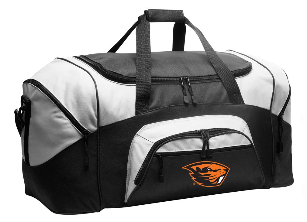 Large Oregon State Duffel Bag OSU Beavers Suitcase or Gym Bag (Black)
