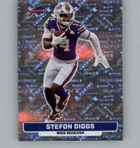 2023 Panini Stickers 47 Stefon Diggs FOIL Buffalo Bills Official Thin Mini Sticker NFL Football Trading Card