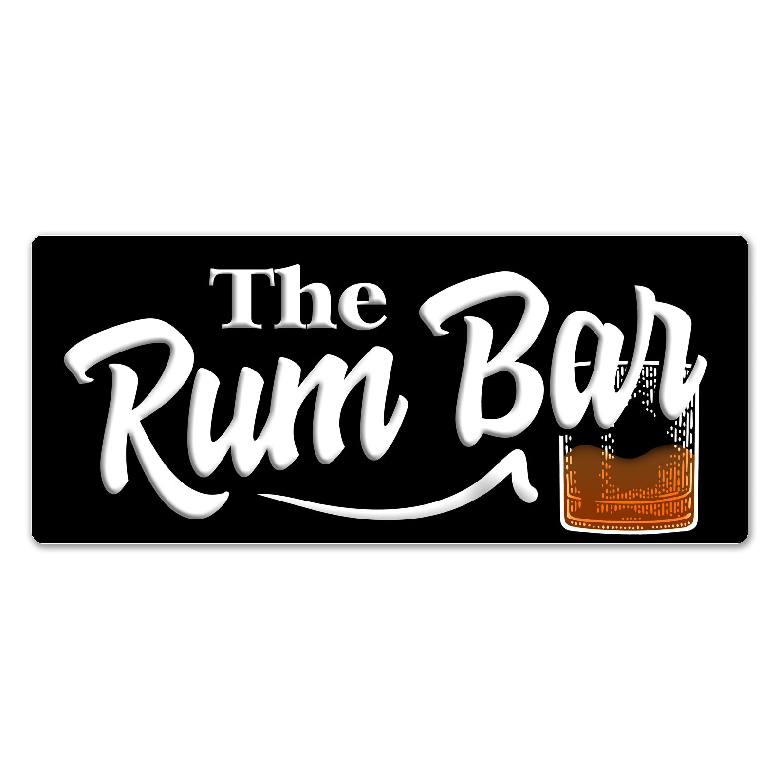 WTF | The Rum Bar | Sticky-Pads - Metal Wall Sign Plaque Art Inspirational