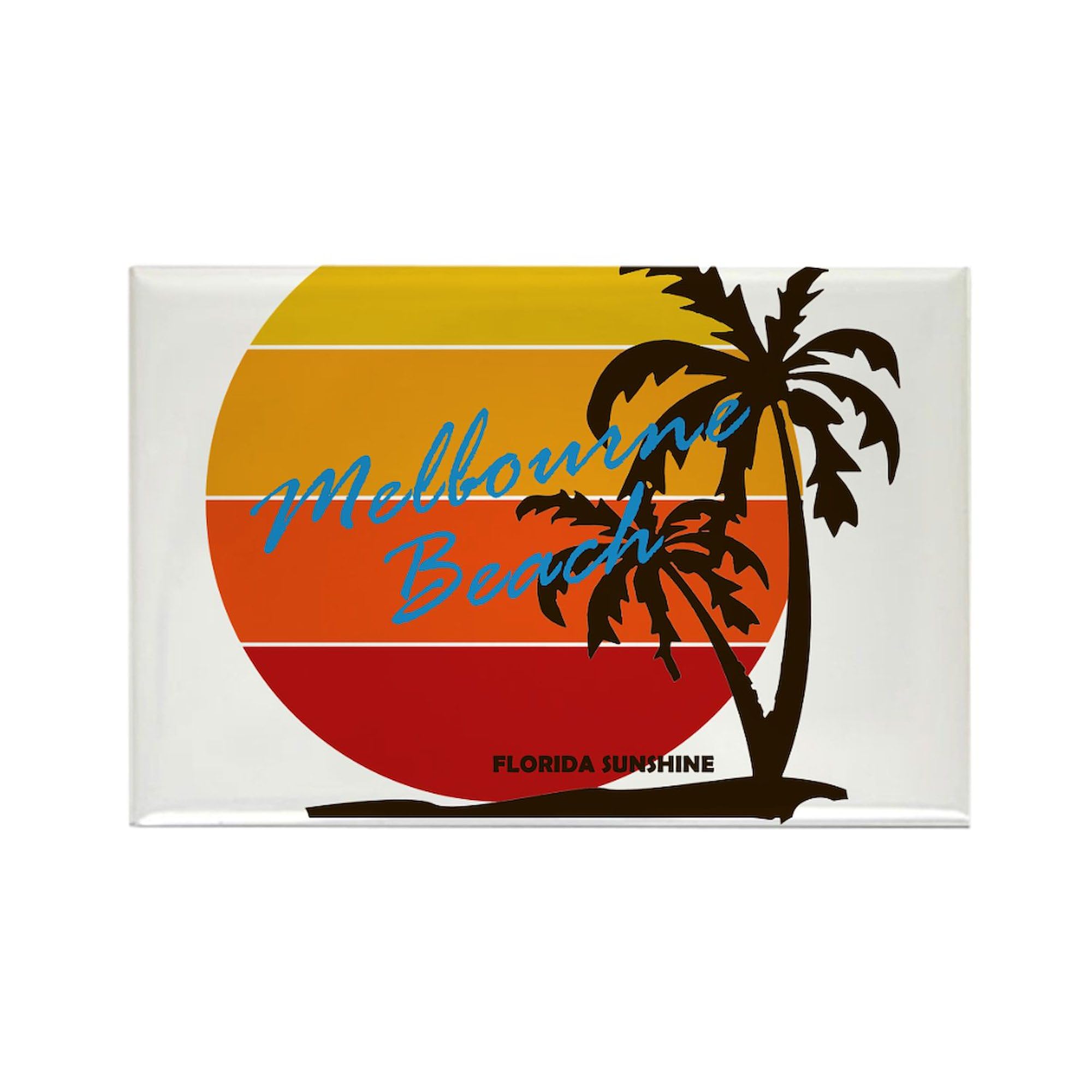 CafePress Florida Melbourne Beach Magnets Rectangle Magnet, 3"x2" Refrigerator Magnet