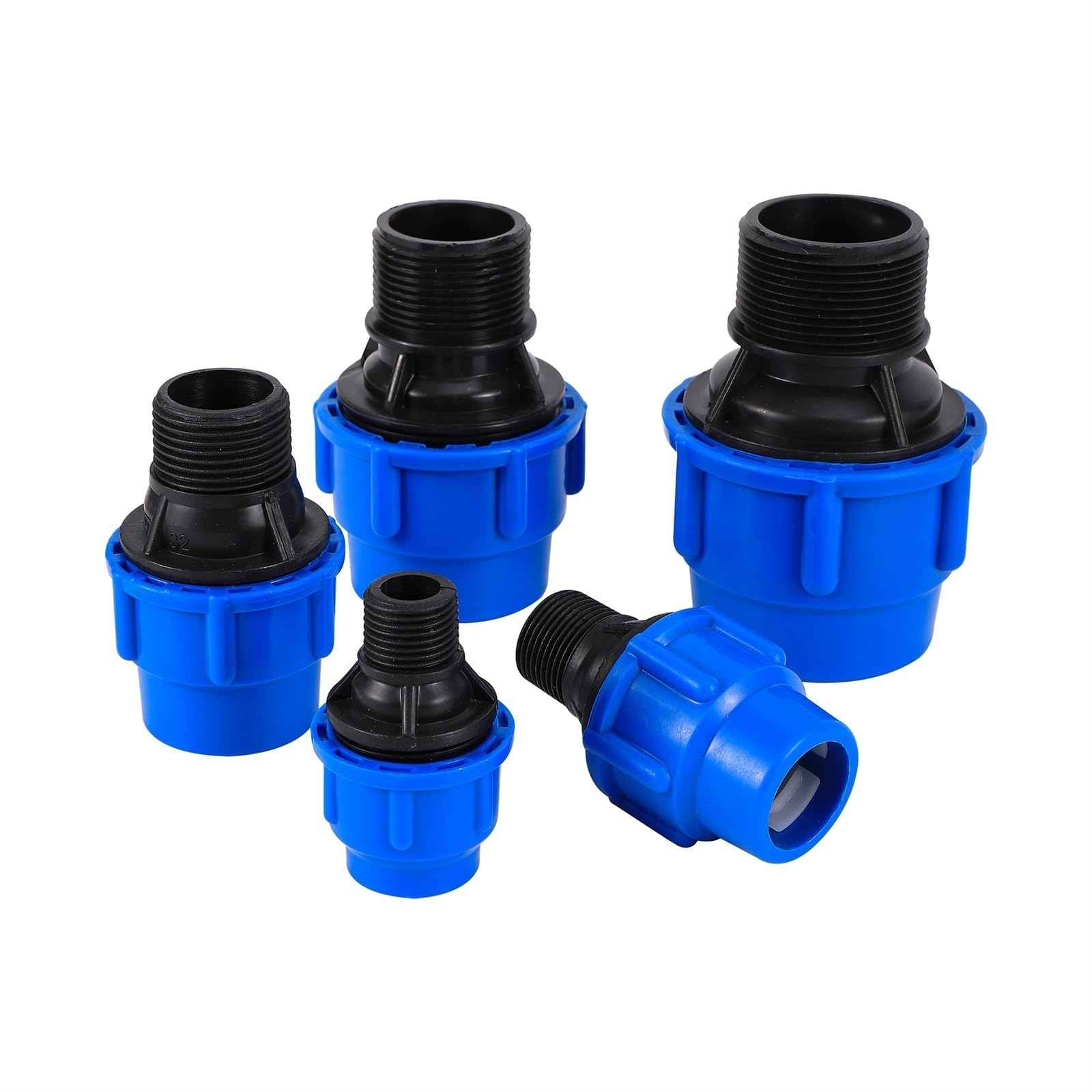 Adaptateur Mâle Pour Tuyau PE 25 Mm X 1/2" - Raccord à Vis Faible Résistance, Pour Arrosage Jardin - 9