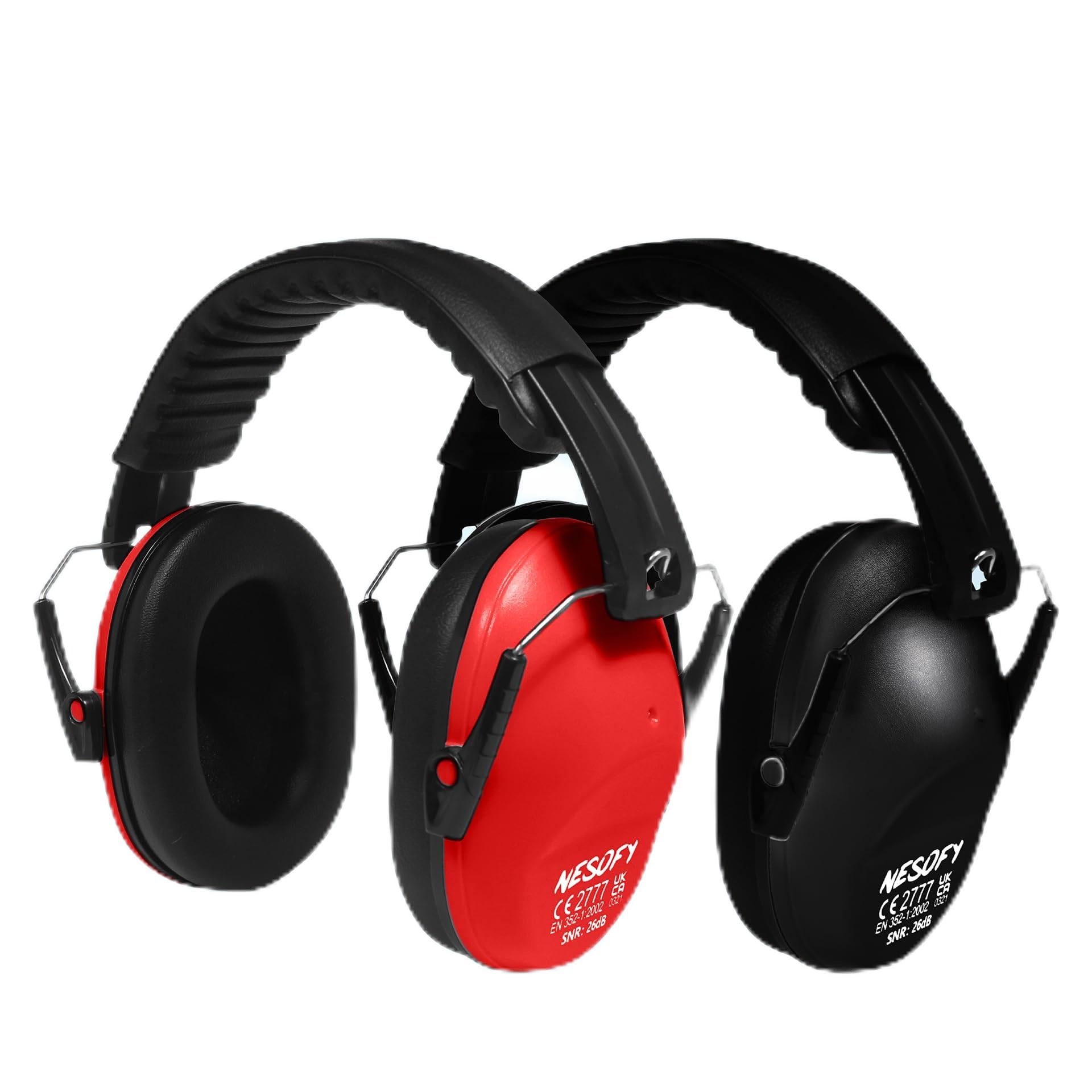 Ear Defenders Children 26db | Protection & Noise Cancelling Kids Ear Defender Age 3 to16 Year | Foldable & Adjustable Headphones Autism for Baby