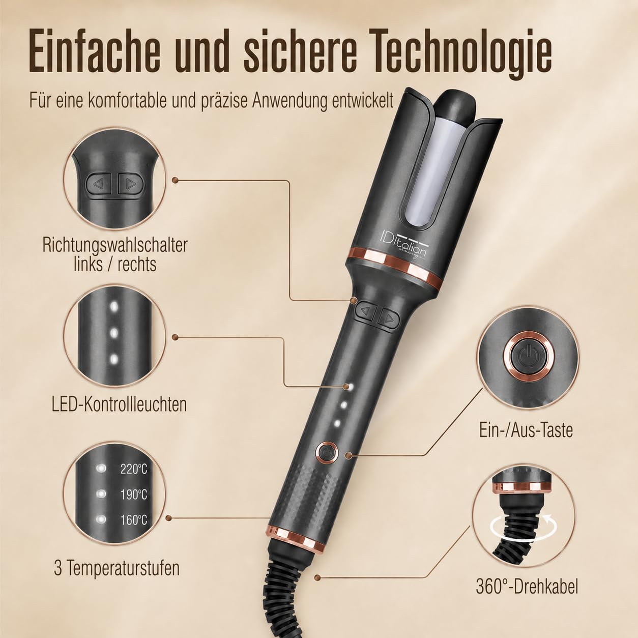 MyTulip Automatischer Lockenstab
