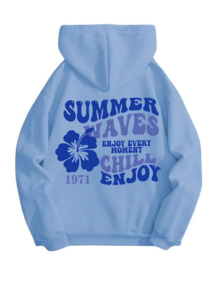 SOLY HUX Womens Sweatshirt Graphic Hoodies Letter Print