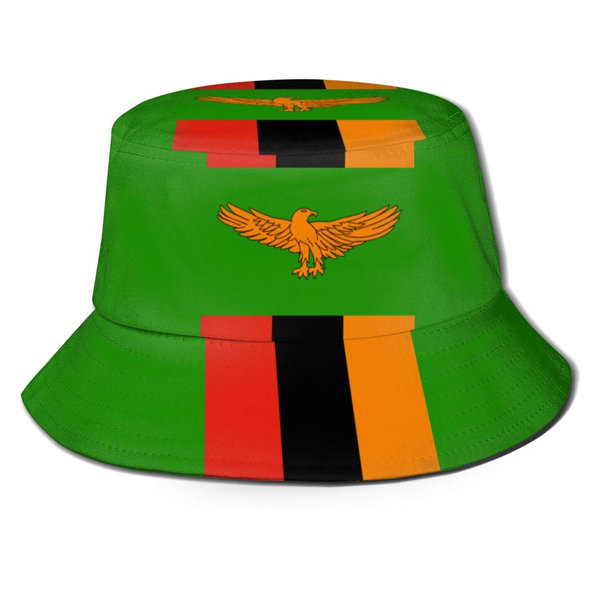 NLWQEKV Republic of Zambia Flag Hat Bucket Hat Fisherman Hat Summer Cap