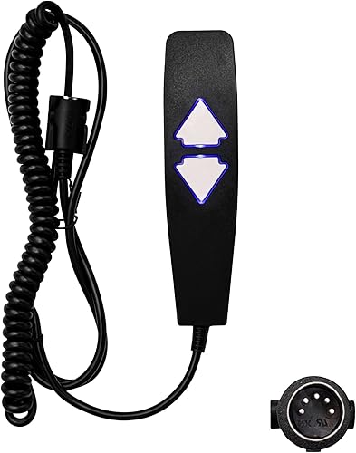 Fruhdi Sillas elevadoras reclinables eléctricas 2 botones 5 pines controlador de teléfono remoto control de mano con USB y retroiluminación