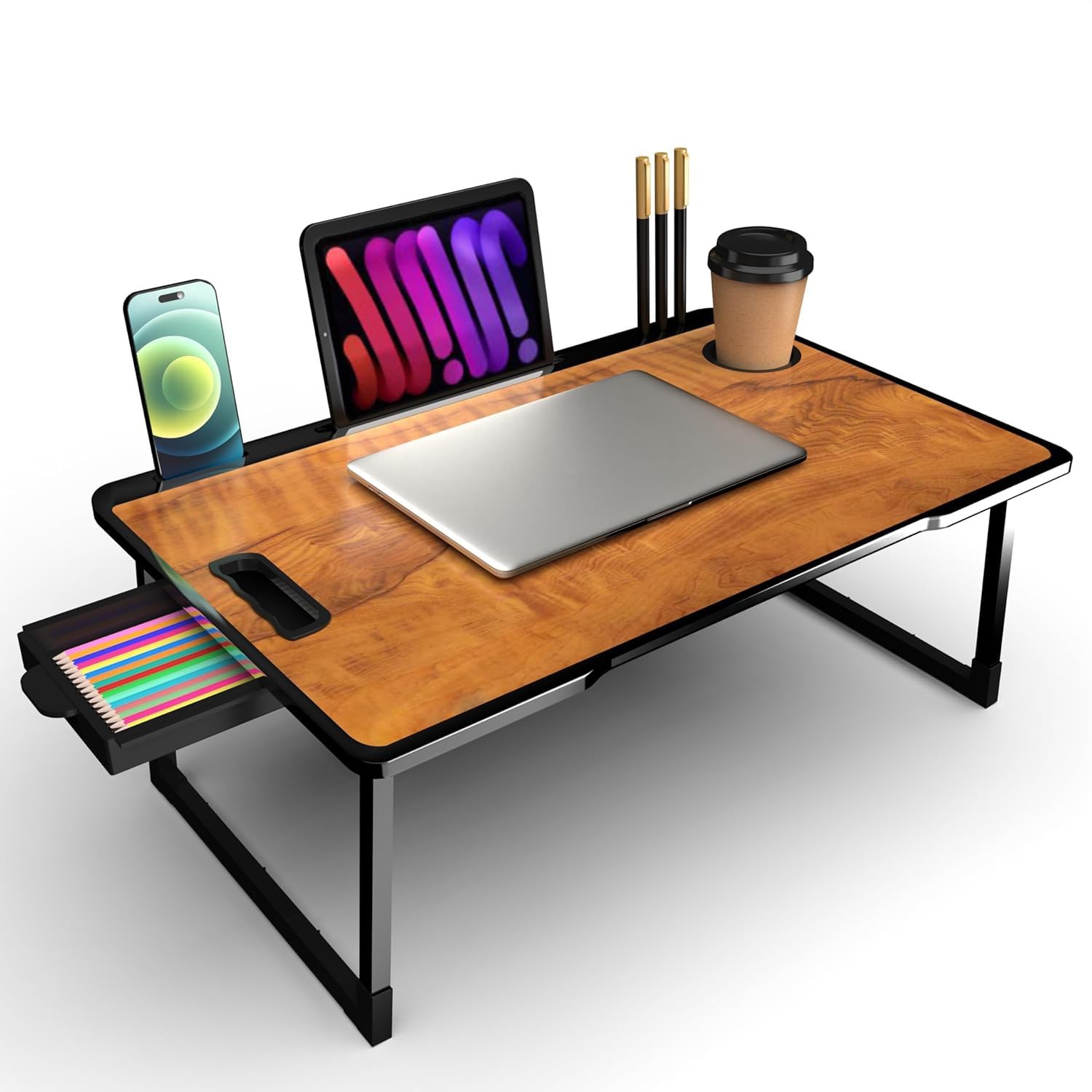 YEXXI Study Table For Students Bed Table For Study Foldable Laptop Table Portable&Lightweight Mini Table Bed Reading Table,Laptop Stands Laptop Desk(Wooden),2 cm, 15 Cm (B0DGTQZC79) Amazon Price History, Amazon Price Tracker