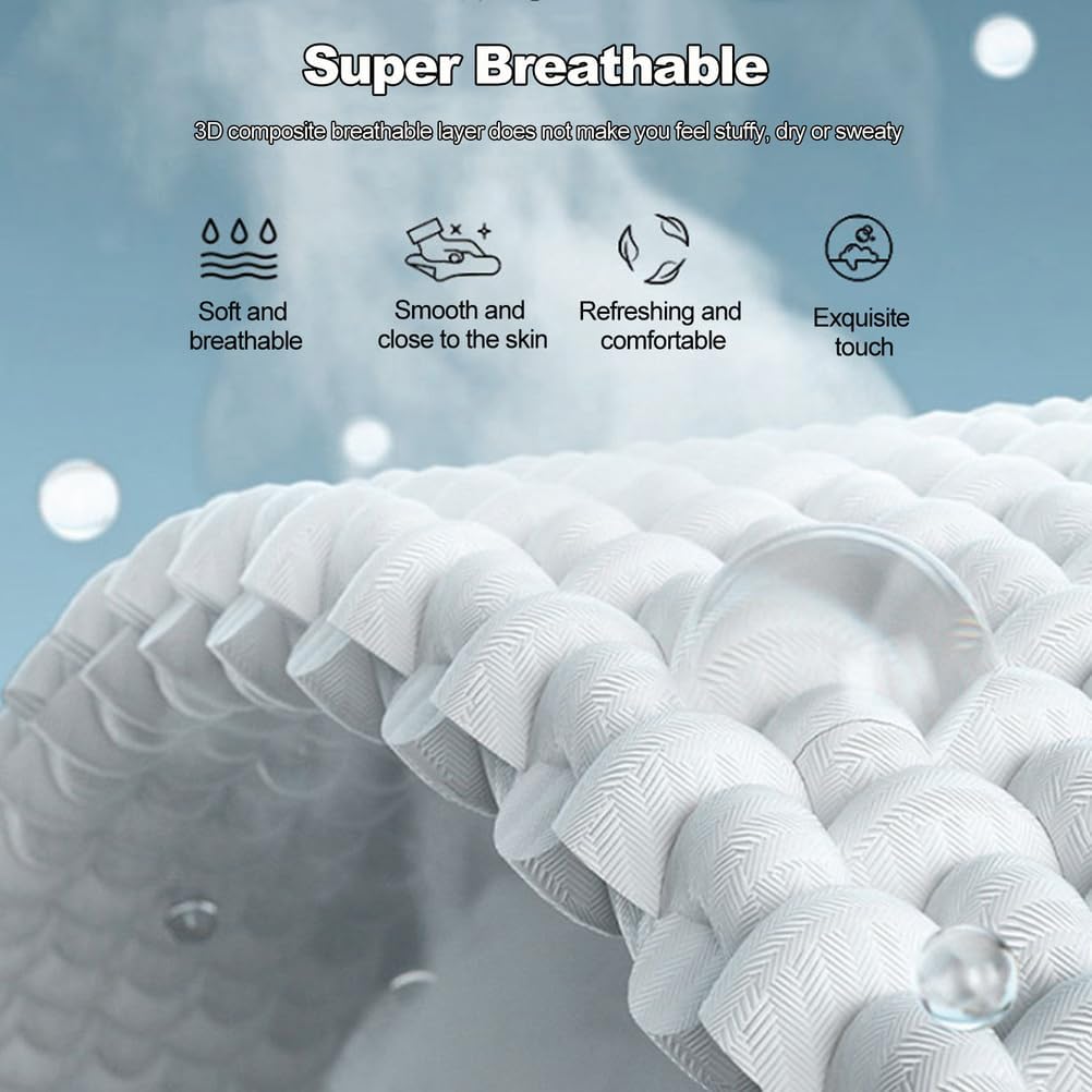 Cooling Mattress Pad for Hot Sleeper, Cool Mattress Cover, Smooth Noiseless Cooling Mattress Protector, Summer Fold Double-Sided Available Bed Floor Sheet Set, 1 x Mat & 2 x Pillowcases,Blue,1.2*1.95c