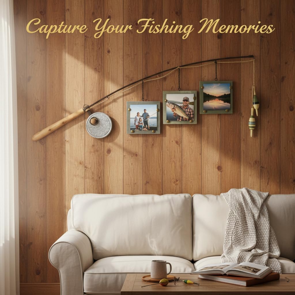fishing rod picture frame holder Amazon.com