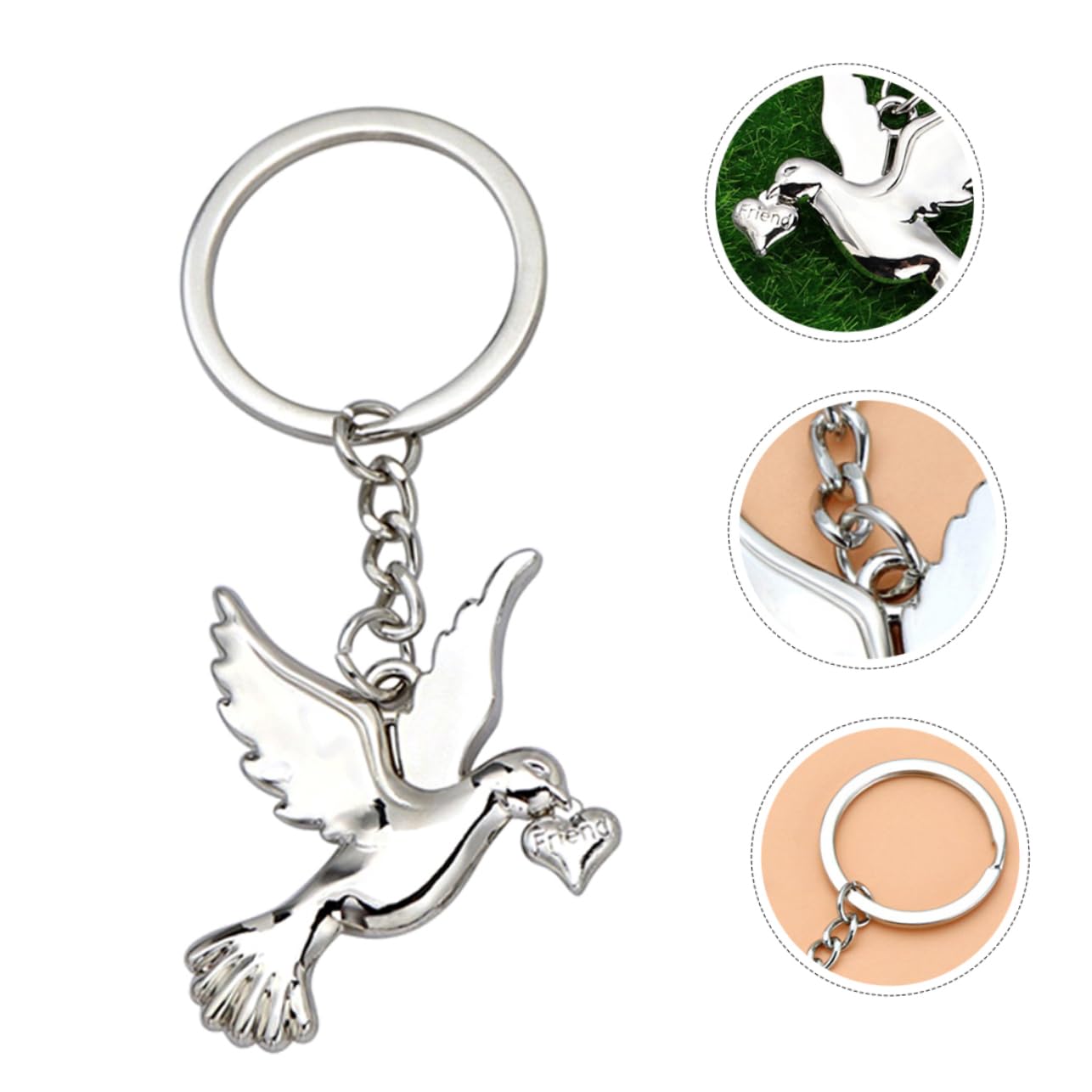 Amosfun 15piezas Llaveros De De Metálicos Pendientes Decorativos Para Claves Accesorios De Para De