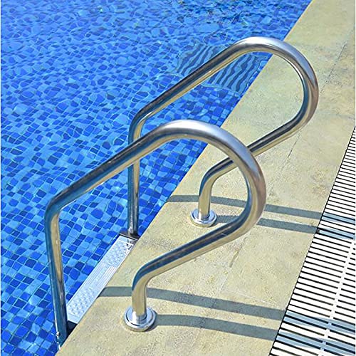Barandilla de acero inoxidable para piscina con 3 peldaños miniatura 5