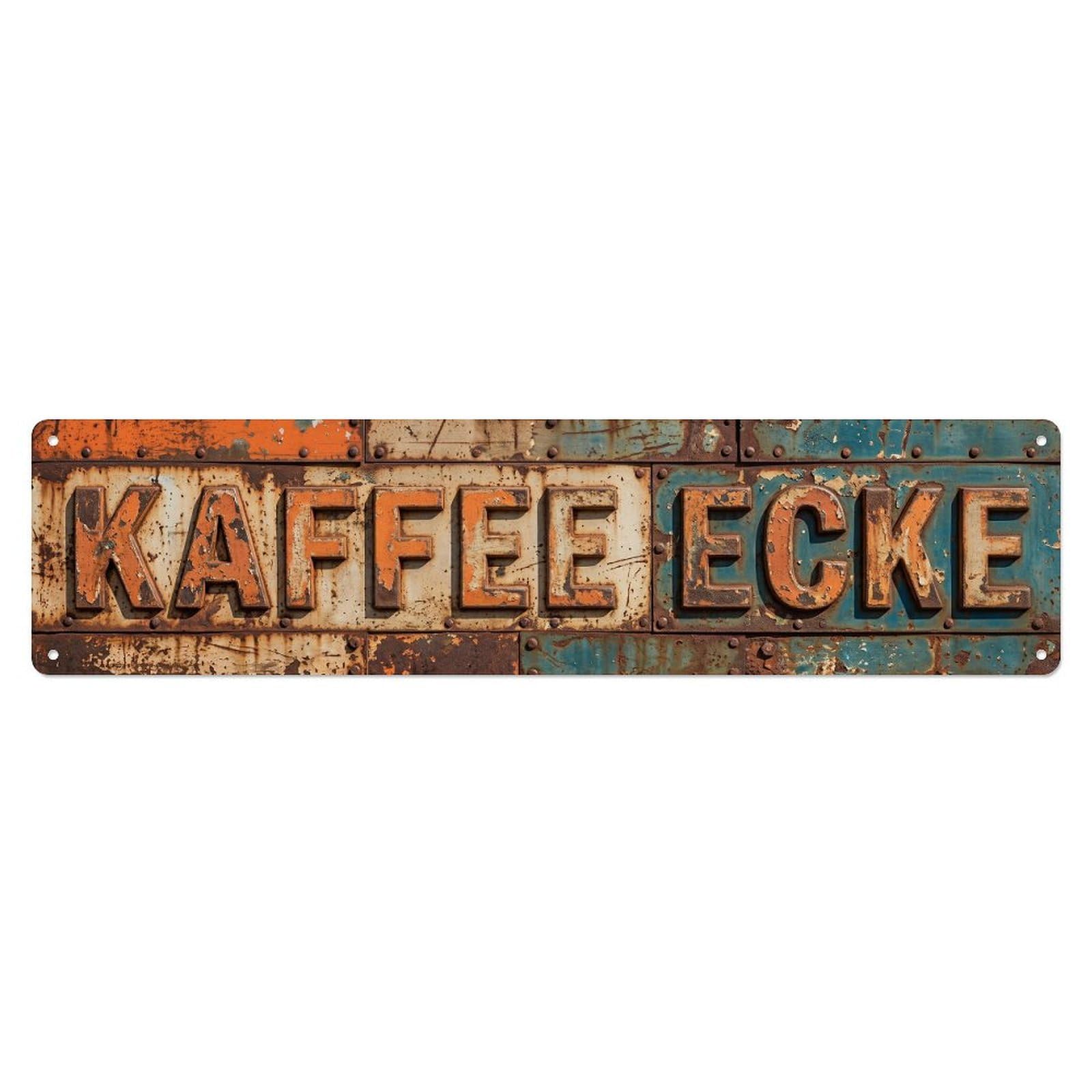 Coffee Corner Rustic Metal Tin Sign