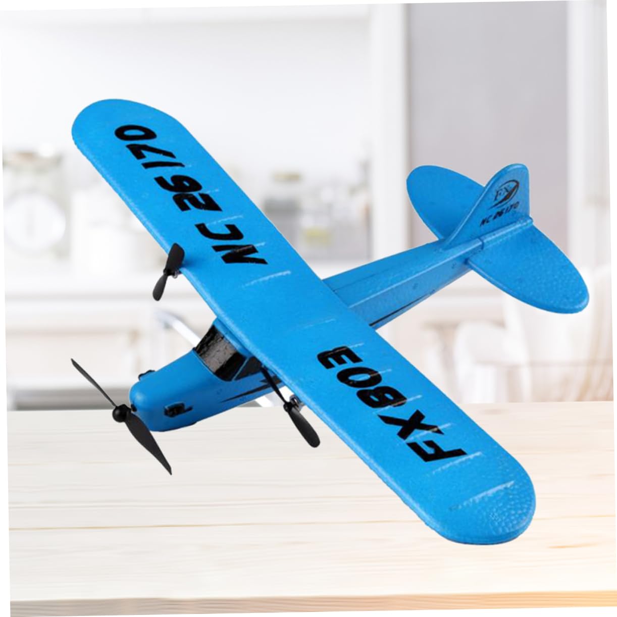 TOYANDONA Avión RC 2, 4 GHz Epp Modelo de Avión de Alas Fijas Azul