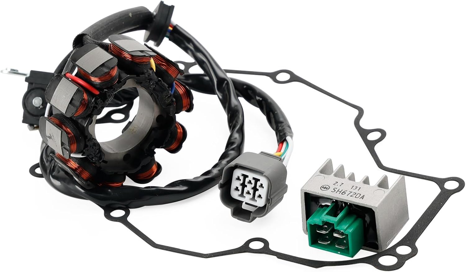 Mad Hornets Magneto Coil Stator + Voltage Regulator + Gasket Assy For Kawasaki KLX450R 2008-2019