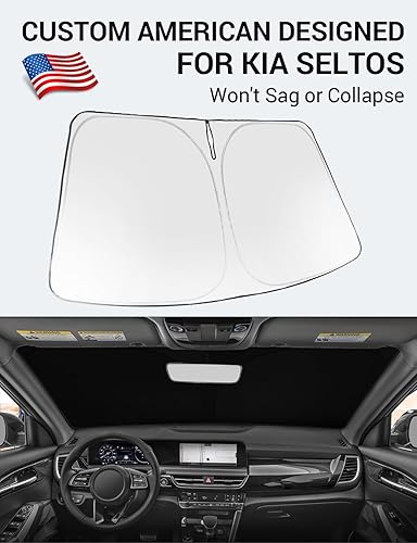 Vista 835 de Proadsy Parasol para parabrisas para BMW X1 F48 2016-2022 de 4 capas plegable, protector de parasol frontal que bloquea los rayos UV y mantiene