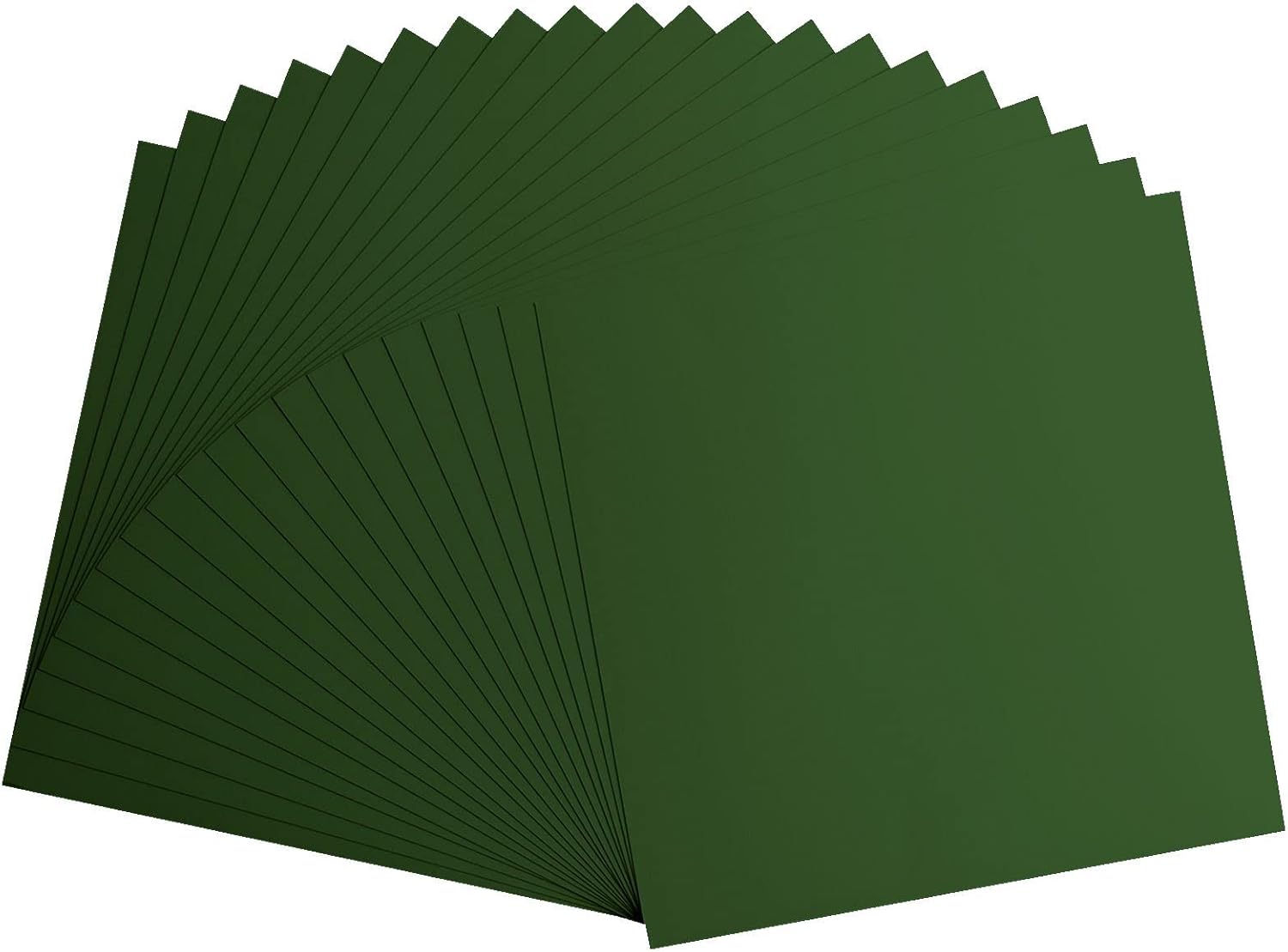 Florence Cardstock Smooth - Coloured Card Making Supplies 12 x 12 inch - Green - 20 Sheets - Coloured Paper for Scrapbooking, Card Making, Die Cutting and Paper Crafts - 216 GSM - Pine