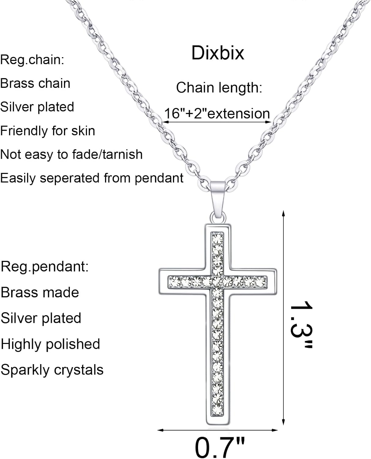 Baptism Cross Necklace for Women,First Communion Cross Necklaces Jewelry Gifts for Women - Image 2