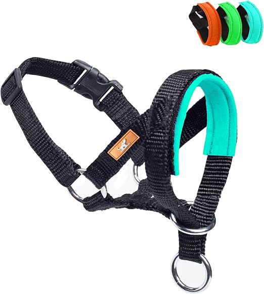 wintchuk Dog Head Collar with Soft Fabric, Head Harness