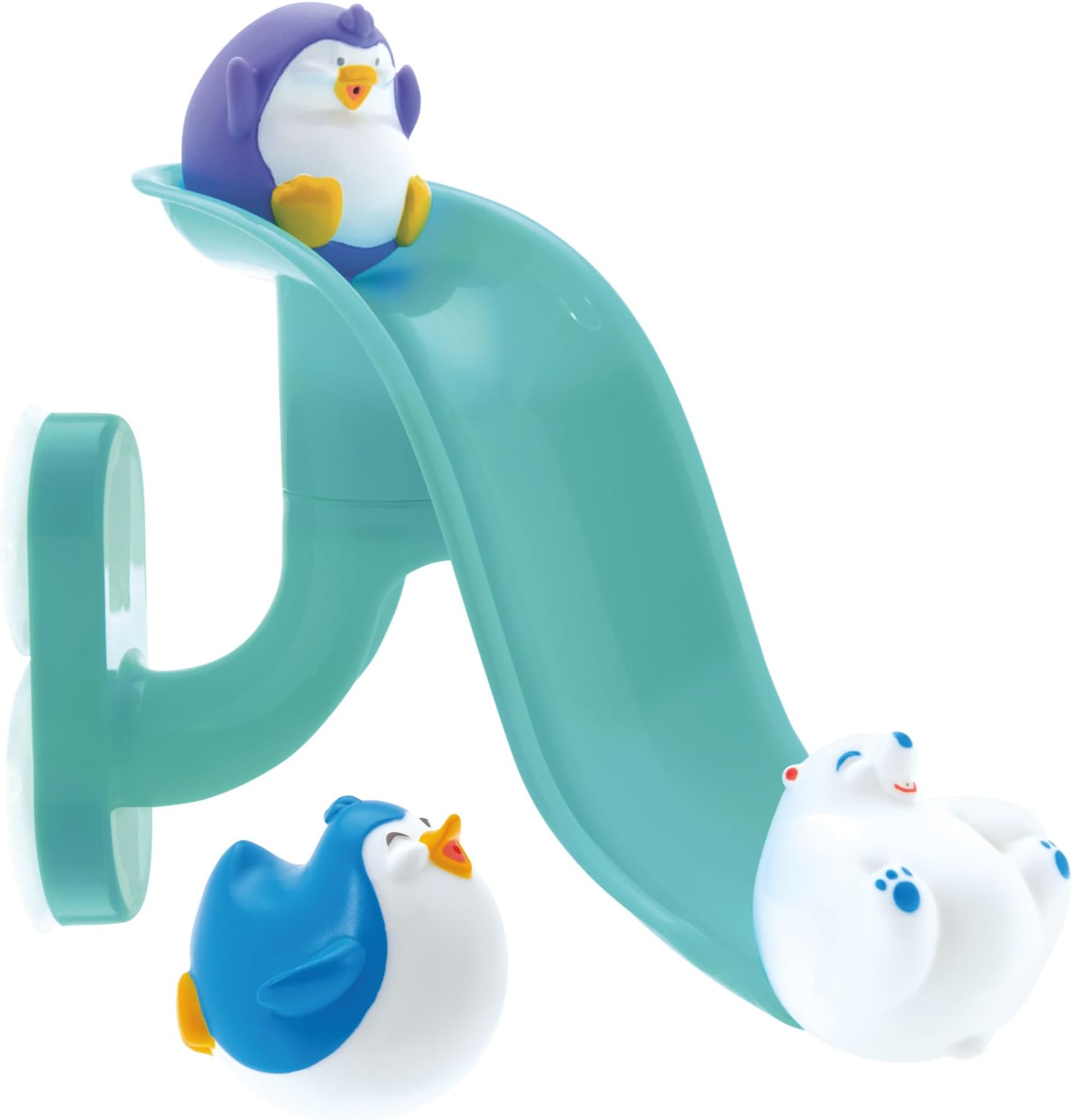 Nuby Splash 'N Slide Penguin Slide Baby Bath Toy - Early Development | Easy to Assemble | Suitable from 18 Months