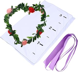 Kisangel Cobertor De Bebê Marco Mantas Recien Nacidos Envoltório De Bebê Cobertor Infantil Cobertor De Imagem Mensal De Pousos Envoltório De Bebê Cobertores De Fotografia De Bebê Fundo De