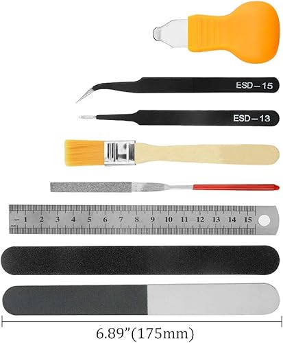 Miniatura 3 de XINGYHENG Juego de herramientas básicas de modelador de 16 piezas para Gundam, kit de herramientas de modelo con caja de plástico para ensamblar