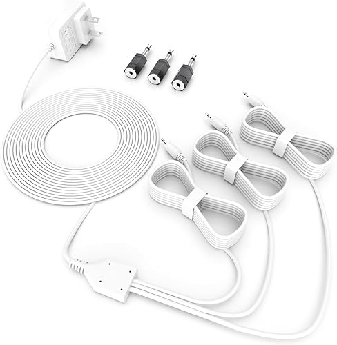 Adaptador de corriente alterna para departamento 56 Accesorios Village ACDC adaptador de corriente, con 3 enchufes negros seleccionables