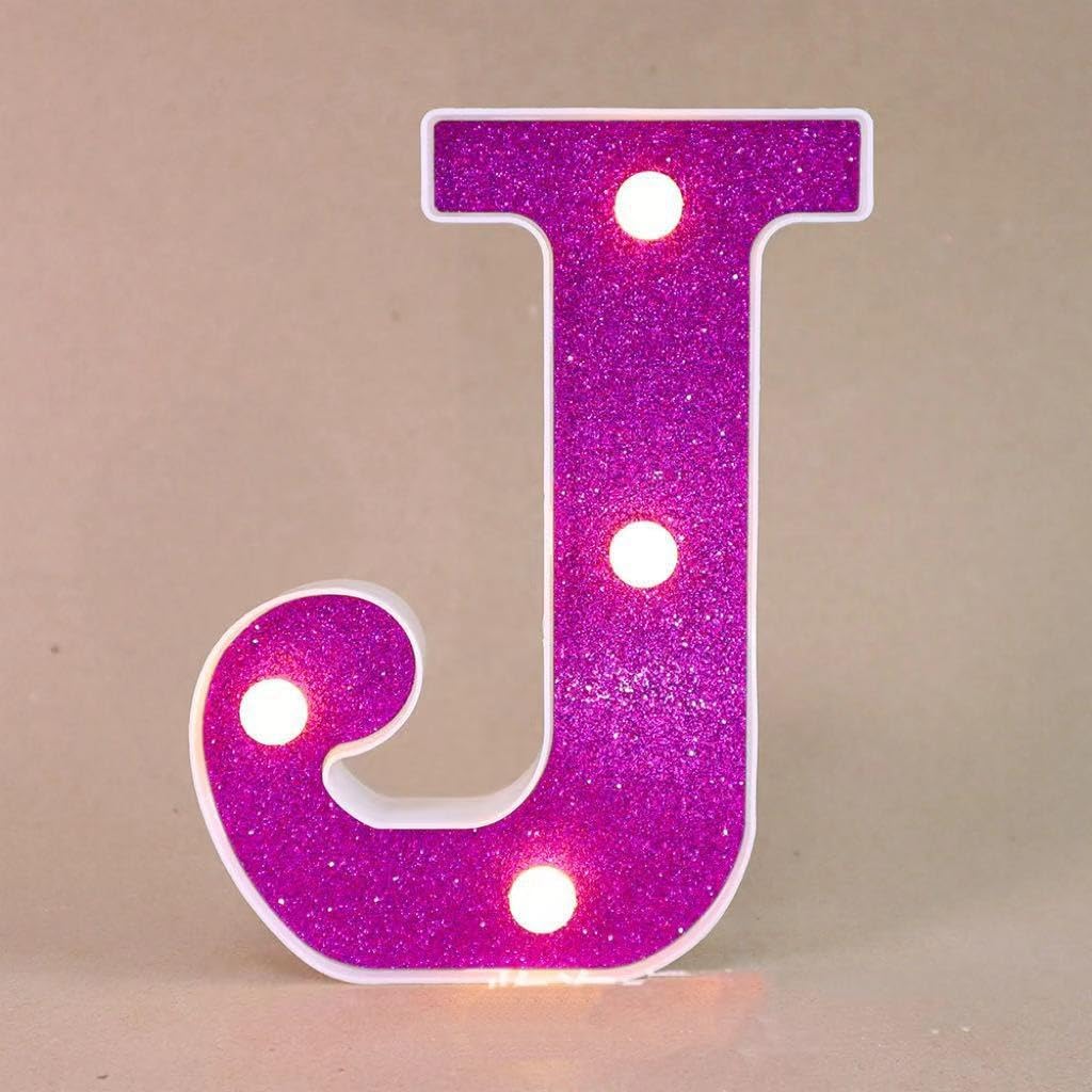 LED Marquee Letter Lights, Light Up Letters Glitter Alphabet Letter Sign Battery Powered for Night Light Birthday Party Wedding Girls Gifts Home Bar Christmas Decoration